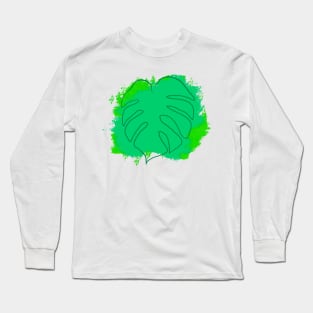 Monstera Shade Long Sleeve T-Shirt